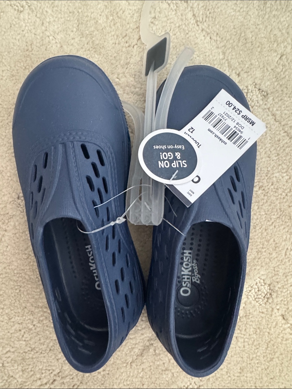 OshKosh B'gosh Navy Slip-On Kids Water Clogs